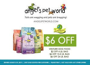 Earthborn Venture Dog Food $2 off 4 lb. bag $4 off 12.5 lb. bag $6 off 24 lb. bag